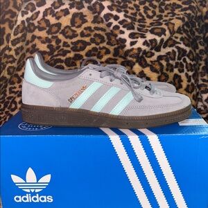 Adidas Spezial Gray and Light Blue Sneakers